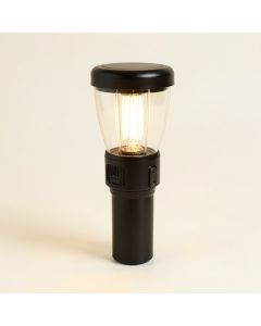 Solar Powered Flickering Led Torch Light (synthetic illustration; no displayed measurements)