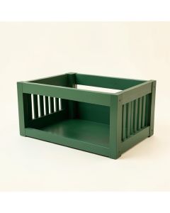 Dune Bend Empty Furniture-Style Pet Crate - Green (synthetic illustration; no displayed measurements)