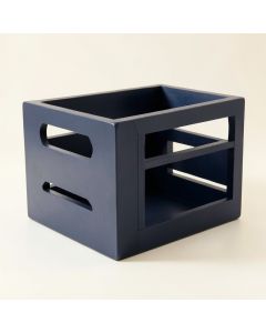 Reed Bend Empty Furniture-Style Pet Crate - Navy (synthetic illustration; no displayed measurements)