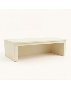 Clay Dell Desktop Monitor Riser - Cream (synthetic illustration; no displayed measurements)