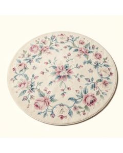 Round Eliphaz Floral Shag Ivory/Pink/Blue Area Rug (synthetic illustration; no displayed measurements)