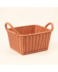 Ridge Branch Empty Storage Basket - Terracotta (synthetic illustration; no displayed measurements)