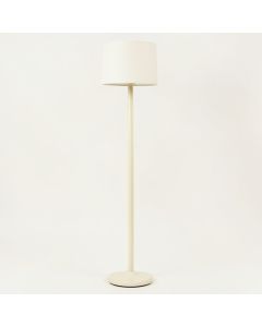 Clay Brook Floor Lamp With A Plain Fabric Shade - Ivory (synthetic illustration; no displayed measurements)