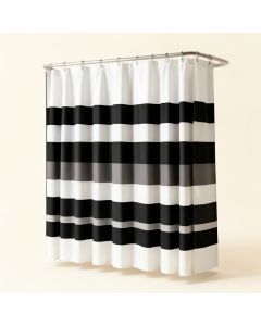Pruneda Striped Single Shower Curtain (synthetic illustration; no displayed measurements)