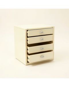 Hill Branch Small-Parts Storage Drawer Cabinet - Ivory (synthetic illustration; no displayed measurements)