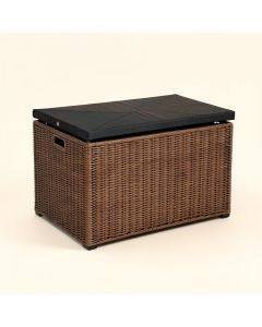 All-Weather 70 Gallon Water Resistant Wicker Storage Bench (synthetic illustration; no displayed measurements)