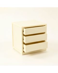 Rowan Bridge Small-Parts Storage Drawer Cabinet - Ivory (synthetic illustration; no displayed measurements)