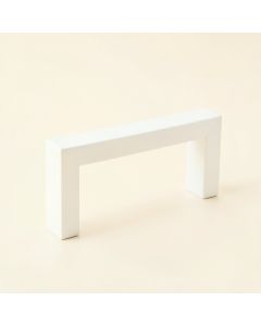 Shore Bridge Cabinet Handle Without Packaging - White (synthetic illustration; no displayed measurements)