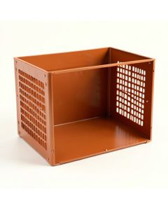 Hazel Dell Empty Furniture-Style Pet Crate - Terracotta (synthetic illustration; no displayed measurements)