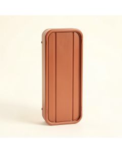 Rowan Crest Narrow Outdoor Storage Bench - Terracotta (synthetic illustration; no displayed measurements)