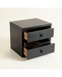 River Branch Small-Parts Storage Drawer Cabinet - Black (synthetic illustration; no displayed measurements)