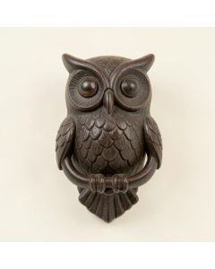 Owl Cast Iron Door Knocker (synthetic illustration; no displayed measurements)