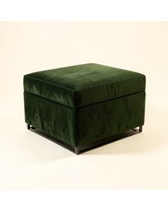 Abby 24 '' Velvet Rectangle Standard Ottoman (synthetic illustration; no displayed measurements)