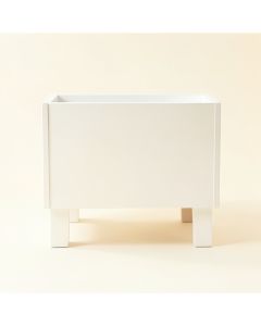 Rowan Canyon Empty Raised Planter - White (synthetic illustration; no displayed measurements)