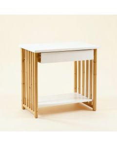 Juniper Arc Small Writing Desk - White (synthetic illustration; no displayed measurements)