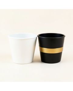 Aiken 2 Piece Metal Pot Planter Set (synthetic illustration; no displayed measurements)