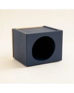 Hazel Canyon Wall-Mounted Cat Perch - Navy (synthetic illustration; no displayed measurements)