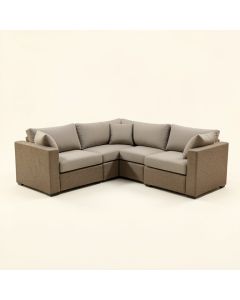 Boyden 4 Piece Sectional Seating Group With Cushions (synthetic illustration; no displayed measurements)