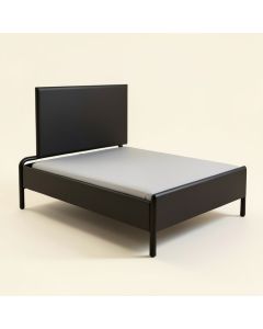 Black Bed Frame (synthetic illustration; no displayed measurements)