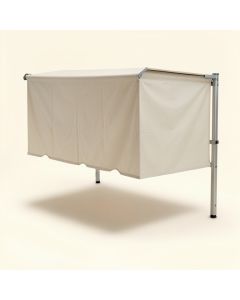 13 Ft. W X 10 Ft. D Fabric Retractable Standard Patio Awning (synthetic illustration; no displayed measurements)
