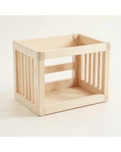 Pine Crest Empty Furniture-Style Pet Crate - Ivory (synthetic illustration; no displayed measurements)