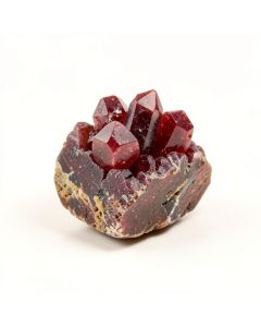 Vanadinite Crystals On Barite (synthetic illustration; no displayed measurements)