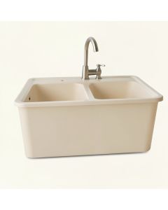 Tailor Smartdivide® 35.5 '' L X 21.25 '' W Double Basin Farmhouse Kitchen Sink (synthetic illustration; no displayed measurements)