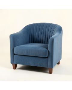 Clay Canyon Upholstered Armchair - Blue (synthetic illustration; no displayed measurements)