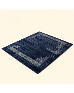 Cedric Abstract Navy Blue Area Rug Set (synthetic illustration; no displayed measurements)