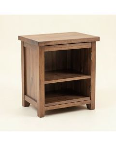 Bell Solid Wood End Table With Storage (synthetic illustration; no displayed measurements)