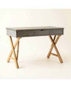 Cliff Edge Writing Desk - Gray (synthetic illustration; no displayed measurements)