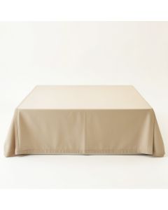 Olive Crest Flat Bed Sheet - Beige (synthetic illustration; no displayed measurements)