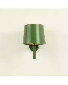 Juniper Crossing Wall Sconce Mounted On A Plain Wall - Green (synthetic illustration; no displayed measurements)