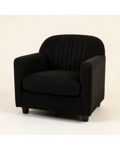 Alder Crossing Upholstered Armchair - Black (synthetic illustration; no displayed measurements)