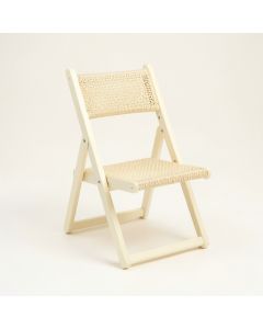Ridge Branch Folding Outdoor Chair - Cream (synthetic illustration; no displayed measurements)