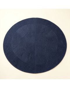 Cliff Crossing Round Area Rug - Navy (synthetic illustration; no displayed measurements)