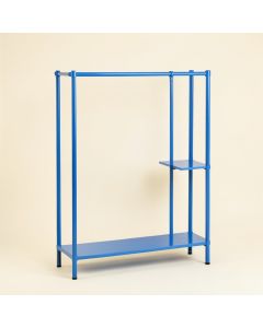 Dawn Bridge Empty Garment Rack - Blue (synthetic illustration; no displayed measurements)