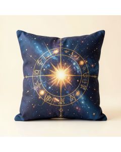 Constellation Zodiac Circle Sun Square Pillow Cover (synthetic illustration; no displayed measurements)