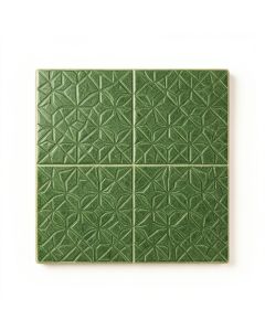 Stone Brook Uninstalled Square Decorative Tile - Green (synthetic illustration; no displayed measurements)
