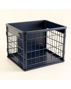 Willow Arc Empty Furniture-Style Pet Crate - Navy (synthetic illustration; no displayed measurements)