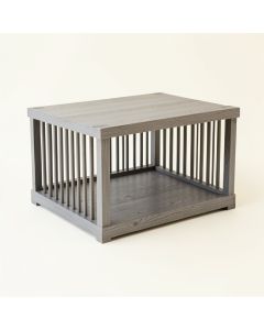 Maple Bend Empty Furniture-Style Pet Crate - Gray (synthetic illustration; no displayed measurements)
