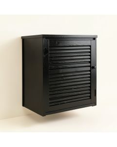 Hazel Bend Wall-Mounted Laundry Cabinet - Black (synthetic illustration; no displayed measurements)
