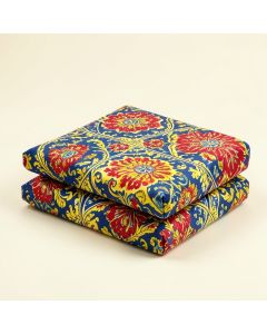 Maness Spanish Tiles Damask Medallion Duvet Cover Set (synthetic illustration; no displayed measurements)