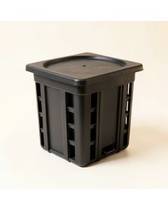 Linden Crest Closed Garden Compost Bin - Black (synthetic illustration; no displayed measurements)
