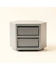 Moss Dell Small-Parts Storage Drawer Cabinet - Gray (synthetic illustration; no displayed measurements)
