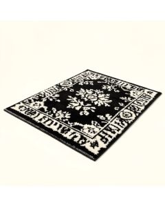 Highland Fling Tufted Wool Black/White Rug (synthetic illustration; no displayed measurements)