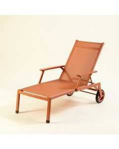 Holly Crossing Outdoor Lounge Chair - Terracotta (synthetic illustration; no displayed measurements)