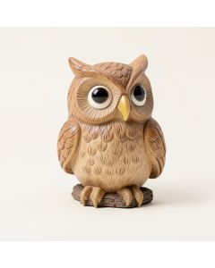 Mom And Baby Rustic Owls Solar Powered Led Outdoor Garden Light (synthetic illustration; no displayed measurements)