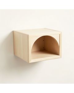 Spruce Bridge Wall-Mounted Cat Perch - Ivory (synthetic illustration; no displayed measurements)