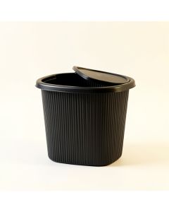 Meadow Bridge Laundry Hamper - Black (synthetic illustration; no displayed measurements)